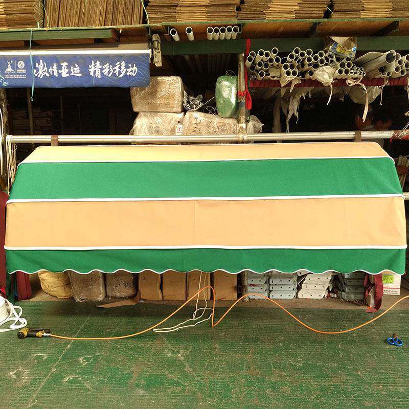 法式蓬西瓜雨篷折叠活动固定篷窗户阳台遮阳蓬户外奥丝布料遮阳棚