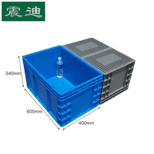 震迪物流箱加厚周转箱大搬运YVO塑料框u0食品e筐605 340号可定