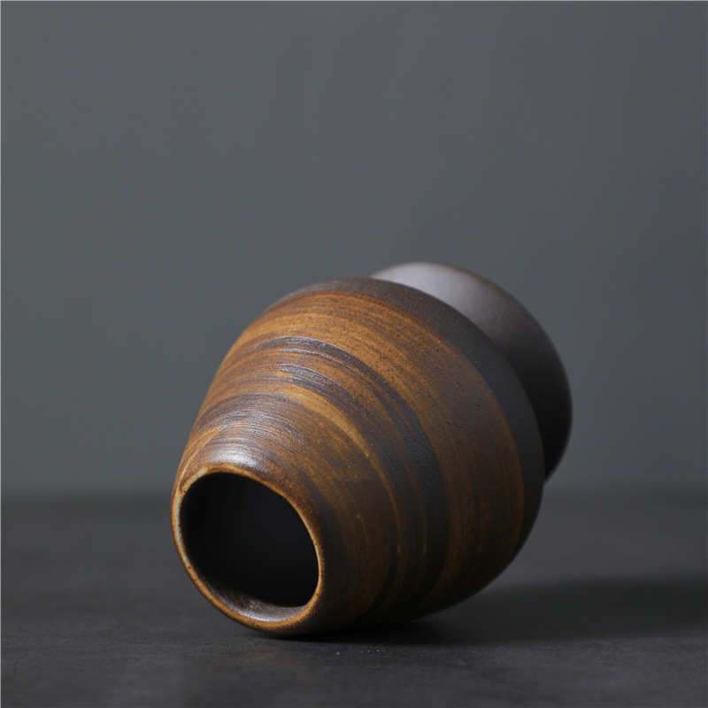 日式粗陶抹茶碗陶瓷带嘴茶具配件茶筅立宋代点茶艺工具沙拉特色碗