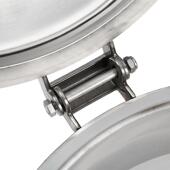 厂家直销锈卫生级30401压力人孔钢吊环手轮圆形不孔盖圆压形力人