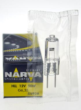 Narva卤素灯泡55928 HLL 12V50W G6.35精密光学灯珠米泡