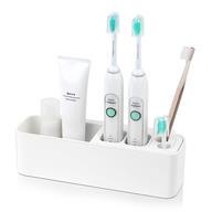 电动牙刷架北欧风免打台面收Y纳孔痕贴浴室置物架 高档LEI无X长款