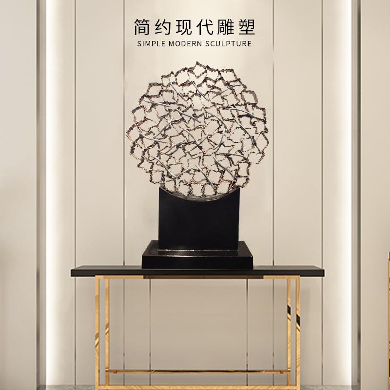 现代家具创意样板房铁艺软装摆件客厅办公室大厅简约装饰雕塑订购