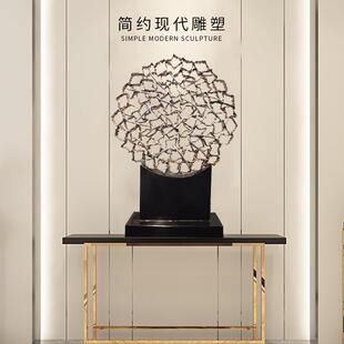 现代家具创意样板房铁艺软装摆件客厅办公室大厅简约装饰雕塑订购