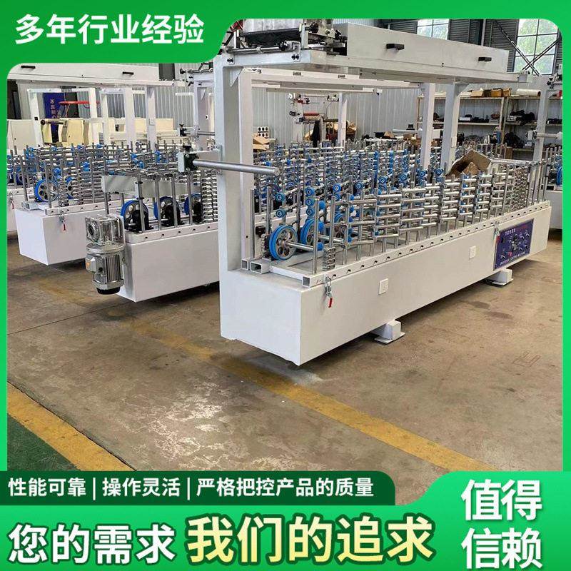 600型新型滚胶包覆机源头厂家线条凹凸面集成墙板滚胶包覆机