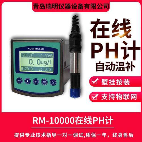 在线PH计酸度计工业污水废水酸碱度测试仪ph控制器在线ph计高精度