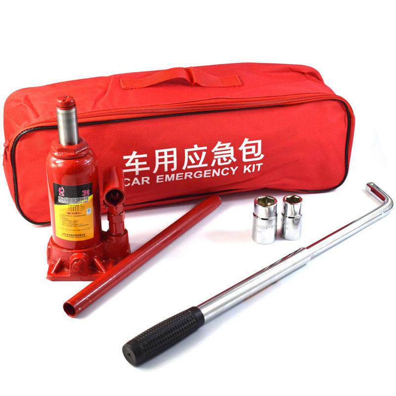 千斤顶小汽车用液压手摇随车换胎维修工具车载千金顶套筒扳手套装