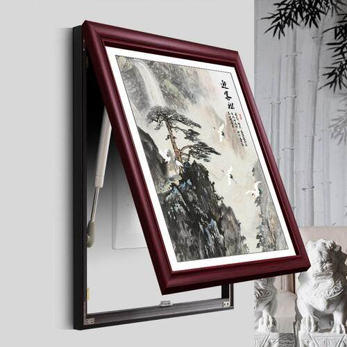 电表箱装饰画 画免打孔竖款空开 挂画 画配电箱电闸盒开 关遮挡墙