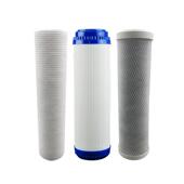 净水器滤芯通用全套三级家用纯水机10寸过滤芯套装 椰壳颗粒活性炭