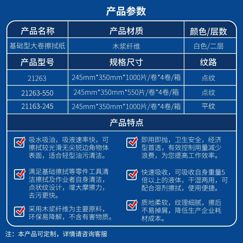 批发工业无尘擦拭纸 五金表面处理 两层 基础型大卷擦拭纸,标准件/零部件/工业耗材,无尘纸/无尘布,淘宝优惠券,粉丝福利购,淘宝优惠卷