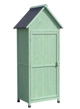 7YX批发户外收纳柜防腐木现代防水储物房花园阳台庭院工具箱杂物