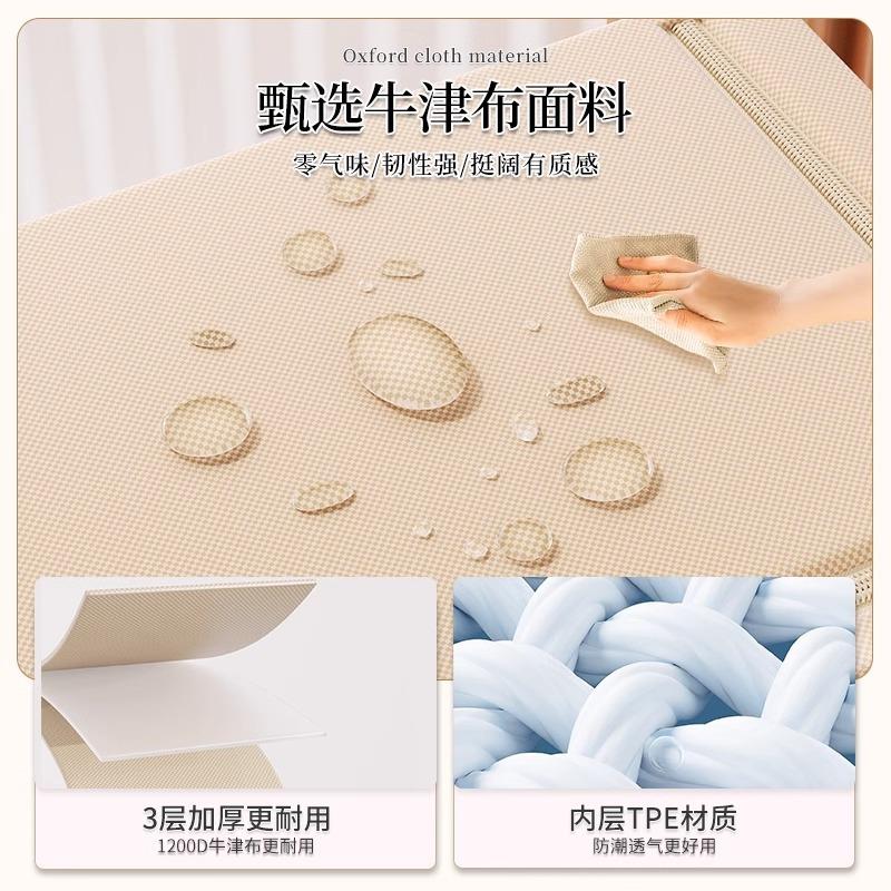 可折叠衣子服收纳箱大家用装衣物衣被号百纳箱布艺可视佐致(收窗