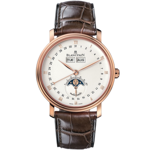 [9.8新]宝珀经典18K玫瑰金月相自动机械手表男6263-3642-55B