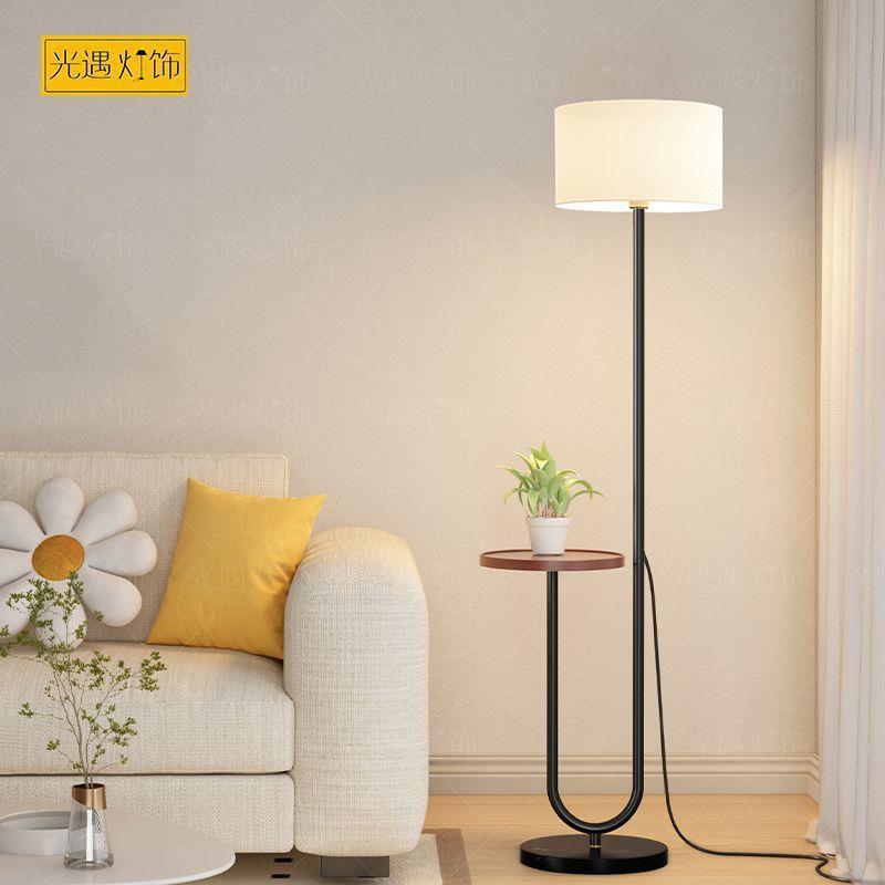 落地灯卧室简约现代客厅沙发旁艺术卧室床头置物茶几立式台灯