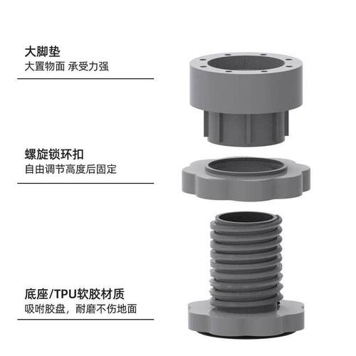洗衣机底座通用脚垫增高减震防滑防震垫垫高防潮冰箱静音波轮滚筒