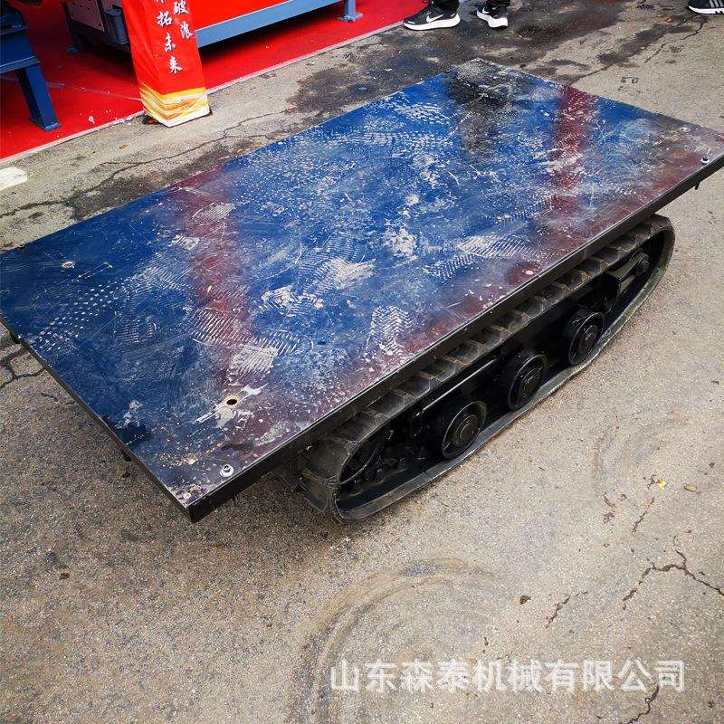 小山型爬工程履带底盘GNU地可改装遥控履带平板车全形越野虎