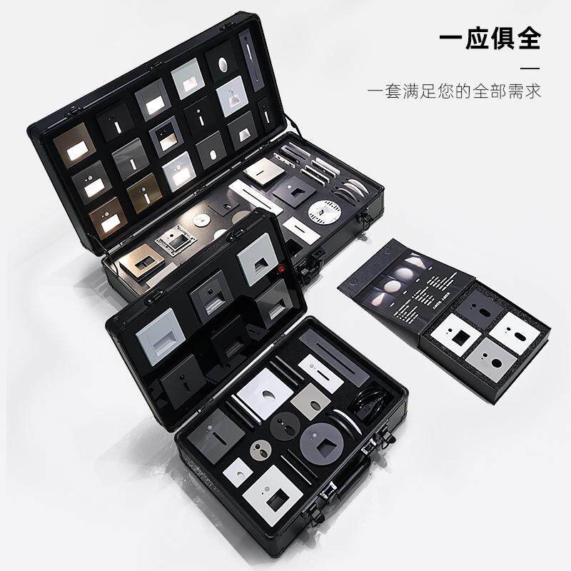 广束地脚灯精品箱常亮加智能感应款样品室内户外台阶灯展箱展示箱