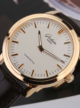 98新40mm格拉苏蒂议员18K玫瑰金100-08-01-01-04自动机械男士手表