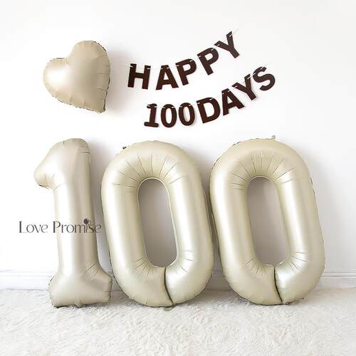 百天布置装饰100天仪式感布置龙宝宝高级拍照道具ins铝膜气球装饰