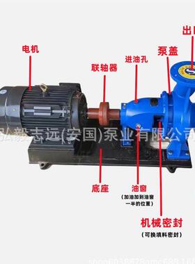 IS卧循式水清离工心泵 业农田灌溉排水泵锅炉热水环高扬程380V