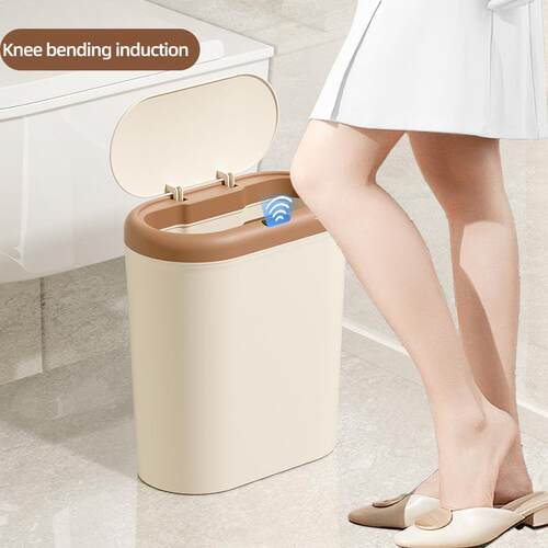 26年缝新款跨境盖smart夹 trash can 8901智能家用卫生间厨房带感