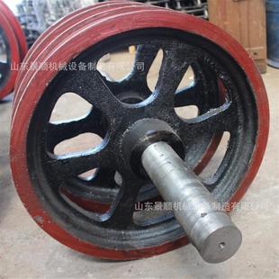 煤动矿用定天轮DAO2米游动绳轮固立井游式 凿井天厂轮家 固定式