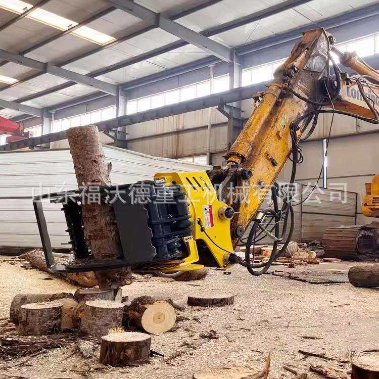 多功能全自动伐木机森林树林砍伐测量截断一体机修枝剪去分段抱夹
