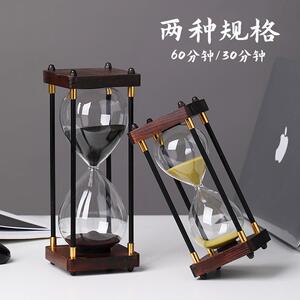 沙漏计时器儿童时间30/60分钟精致时光家居创意工艺品办公室摆件