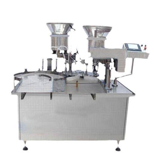 口服液苹果醋酵素灌装铝盖锁盖机胶原蛋白饮全自动灌装设备一体机