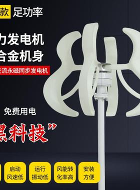 房用风发电机迷你220300W12V+V葫家用力太阳能互补路灯景区观光宝