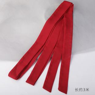 飘带古风发带丝带头绳古代汉服头饰扎头发花木兰丝巾发圈红色发饰