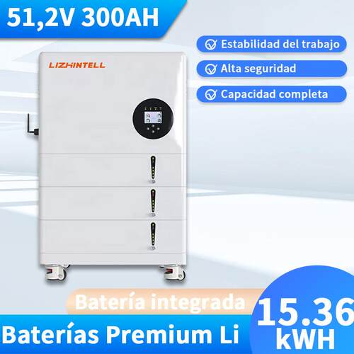 Versátil solución solar LiFePO4 51.2V 300Ah 200ah 15.36kwh