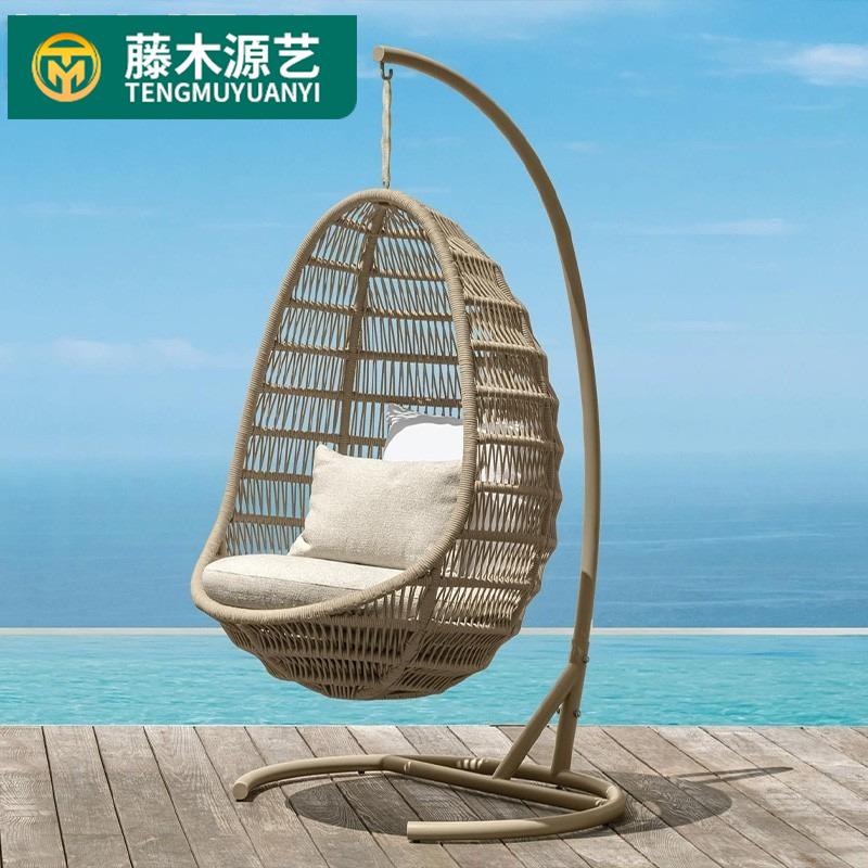 藤木源吊椅艺双秋吊篮藤吊椅阳台摇篮椅室外庭院花园编家用户外人