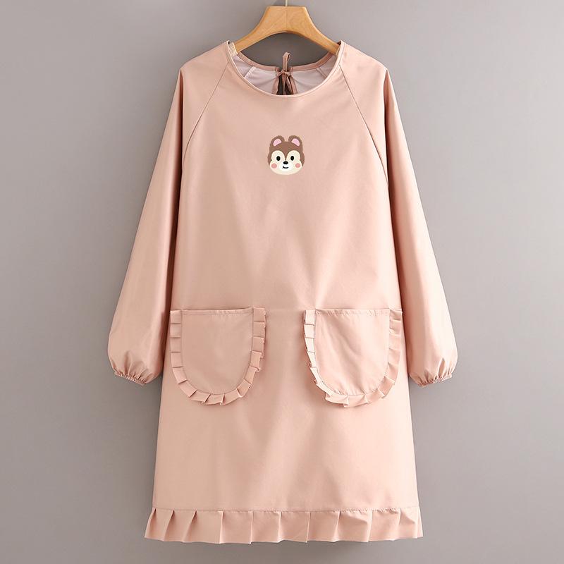 工作服防水长袖围裙厨房围裙套装