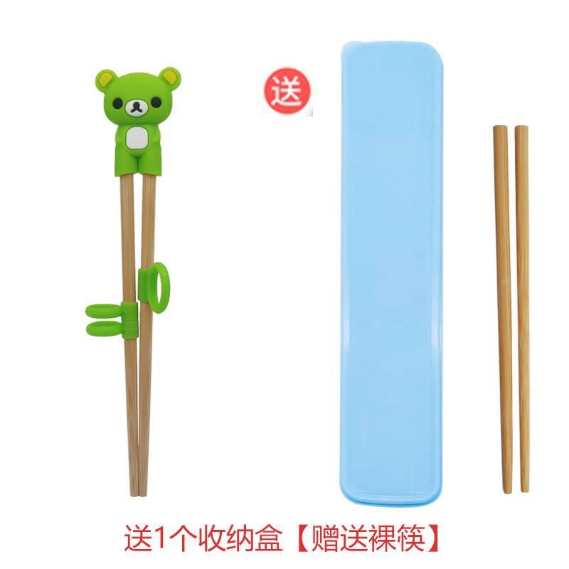 二段筷实木-学习训练儿童一段3家用筷头小孩辅助65岁-宝宝42-筷子