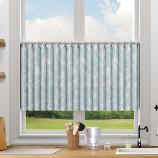 折叠半帘短帘小窗户遮挡帘卧室厨房飘窗遮光防水免打孔高级感窗帘