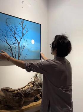 宋代美学挂画中古侘寂风抽象艺术客餐厅沙发背景墙装饰画玄关壁画