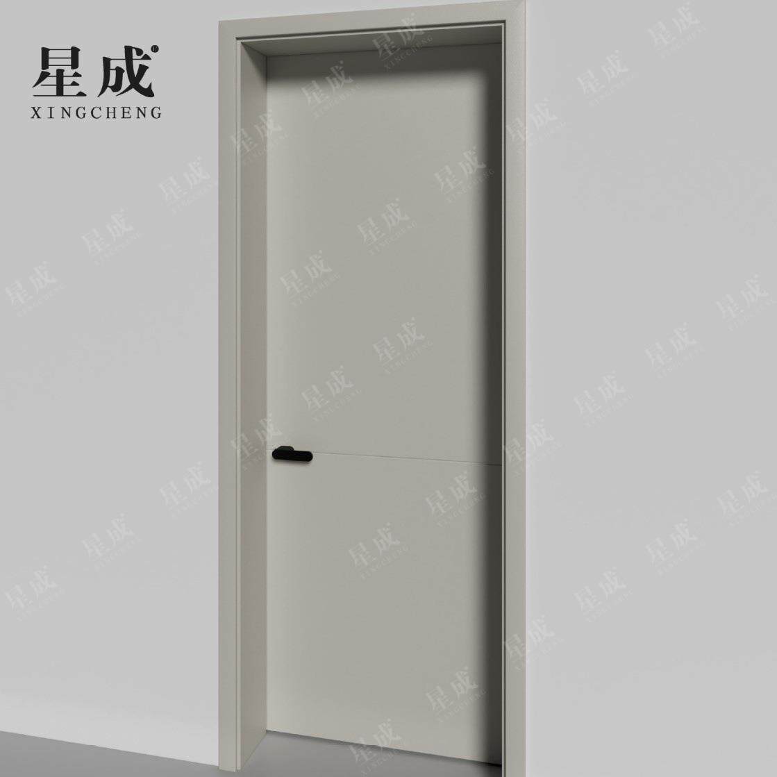 极简室内门卧室书房酒店房门防水防潮环保无醛静电喷粉木门