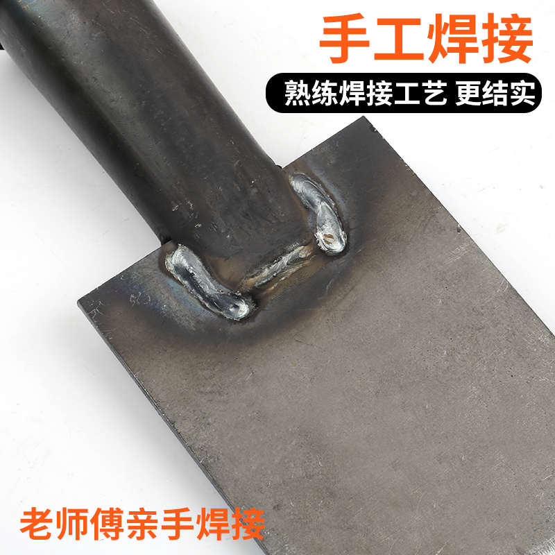 锰钢小铲子8cm带木柄 铲水泥地面清洁工地加长铲刀铁铲子迷你铲锹