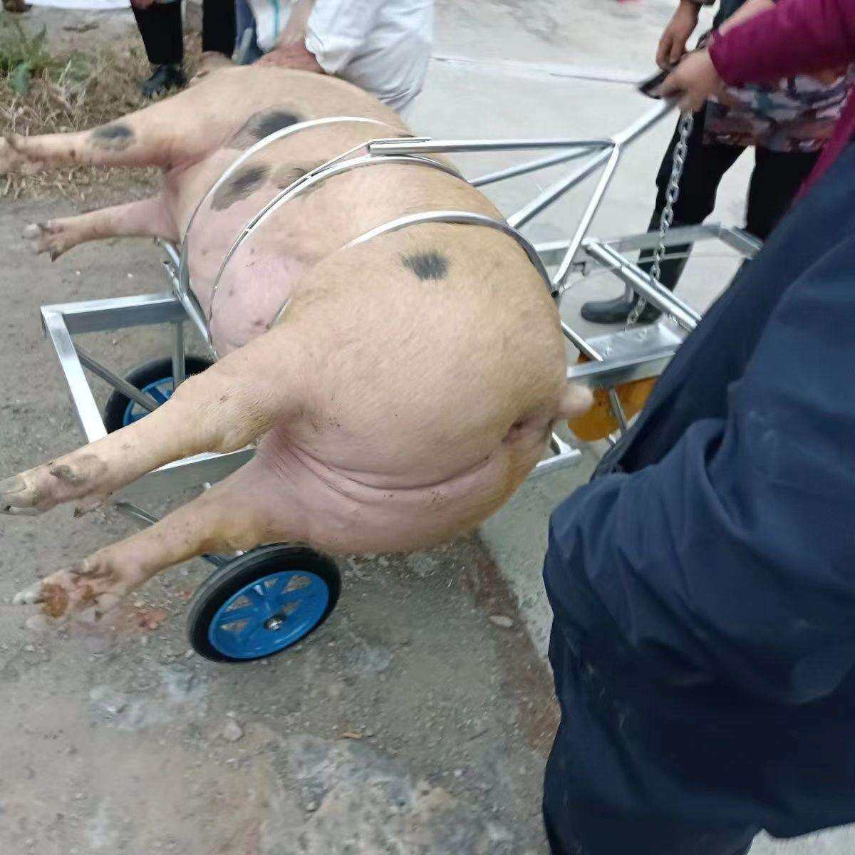 加厚加筋杀猪架多功能杀猪车杀猪台屠宰猪时固定神器家用推车设备