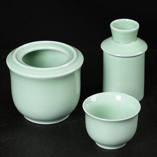 老式酒壶温酒器烫家用温热二两陶瓷酒具烫酒黄酒酒杯酒器家用套装