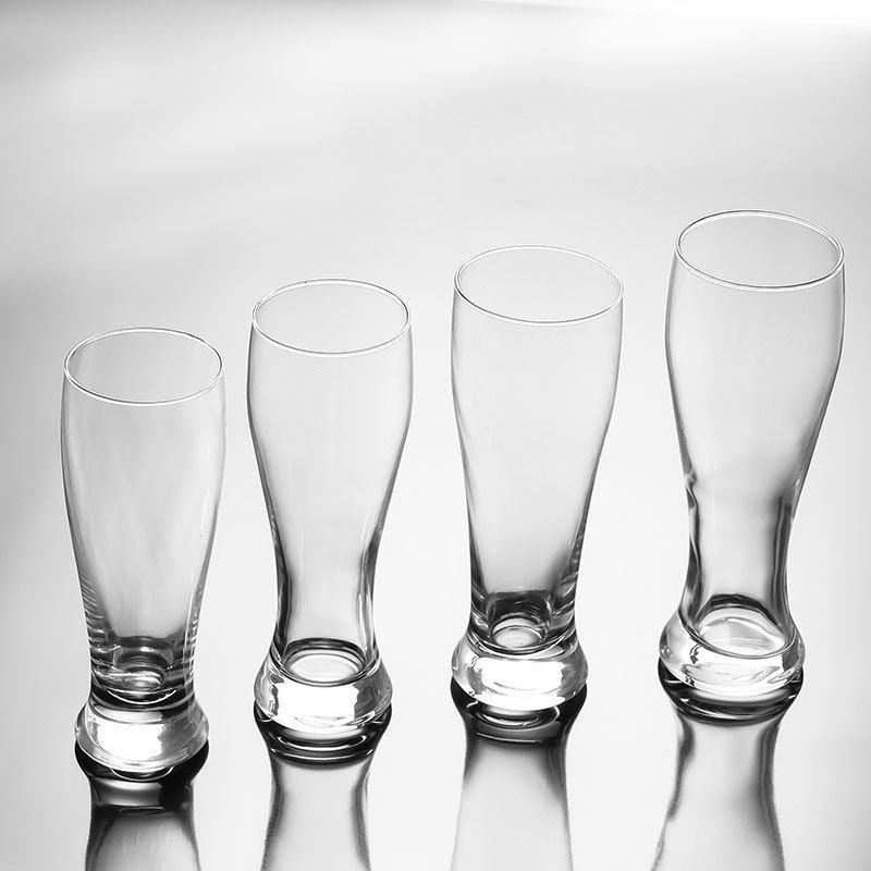 精酿啤酒杯定制矮圆奖杯玻璃杯白啤酒大容量果汁玻璃杯厚底吹制