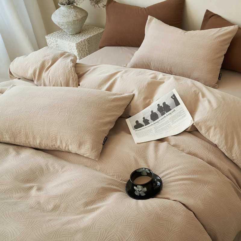 床上用品2025棉纱四三件套新款全件套奢高端提花三层被套轻床单,床上用品,床品套件/四件套/多件套,淘宝优惠券,粉丝福利购,淘宝优惠卷