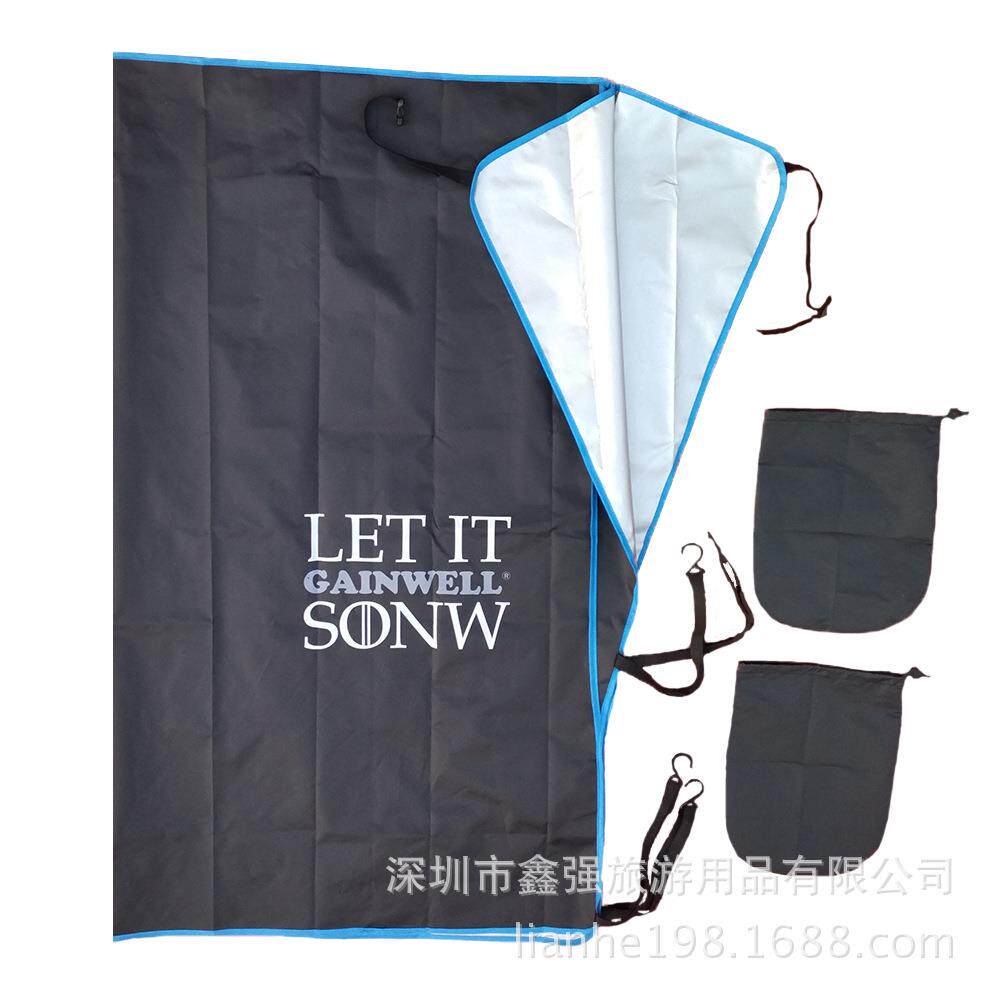 汽车雪挡太阳挡前窗玻璃雪罩太阳罩太阳挡遮阳挡涂银布雪汽车雪罩