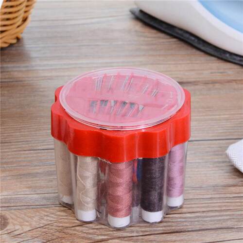 Korean-style portable home sewing kit, including a paper rul