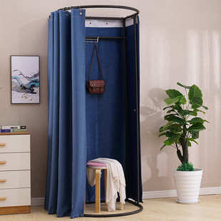 服装 店商场试衣间户外简易移动换衣间临时可拆卸展示架更衣室门帘