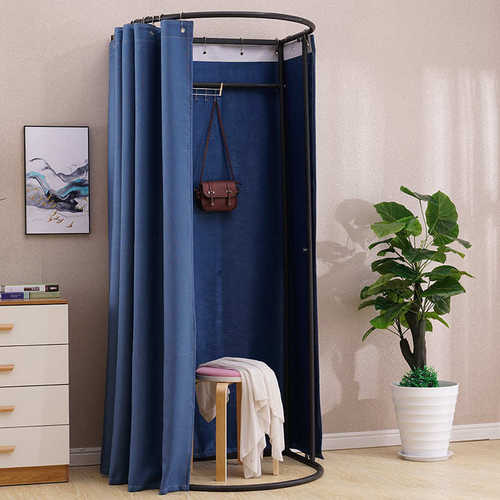服装店商场试衣间户外简易移动换衣间临时可拆卸展示架更衣室门帘