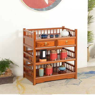 实木茶物水柜餐边简约小置茶桌客厅高档酒柜柜沙发侧ANB边柜架收