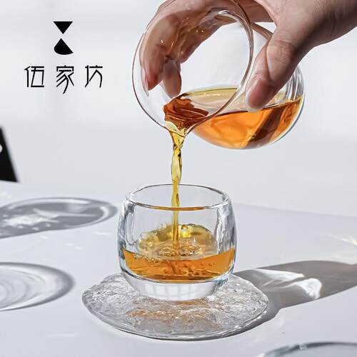 晶水扳指杯高铅档水晶杯品茗杯主人杯高B703档玻璃无茶杯茶具