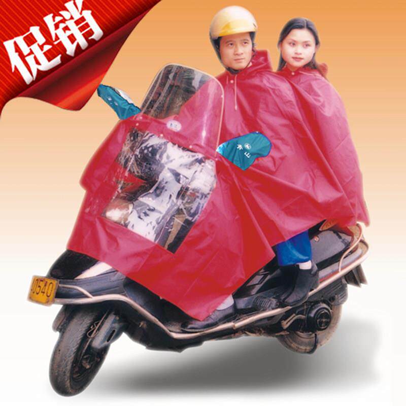 电动车机车双人单人挡风板雨衣挡风玻璃加大加厚雨披包邮